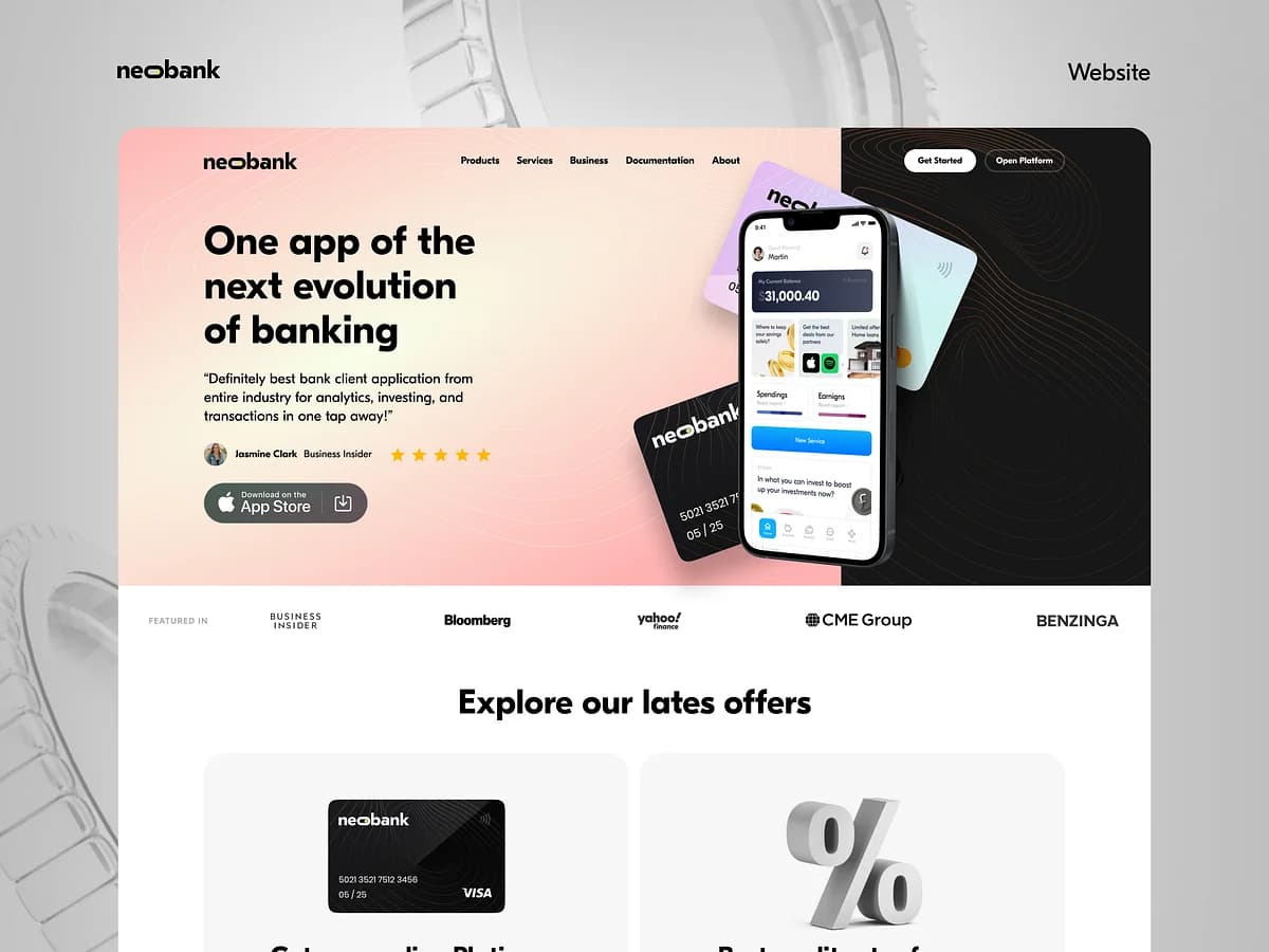 Neobank — Mobile Bank Concept